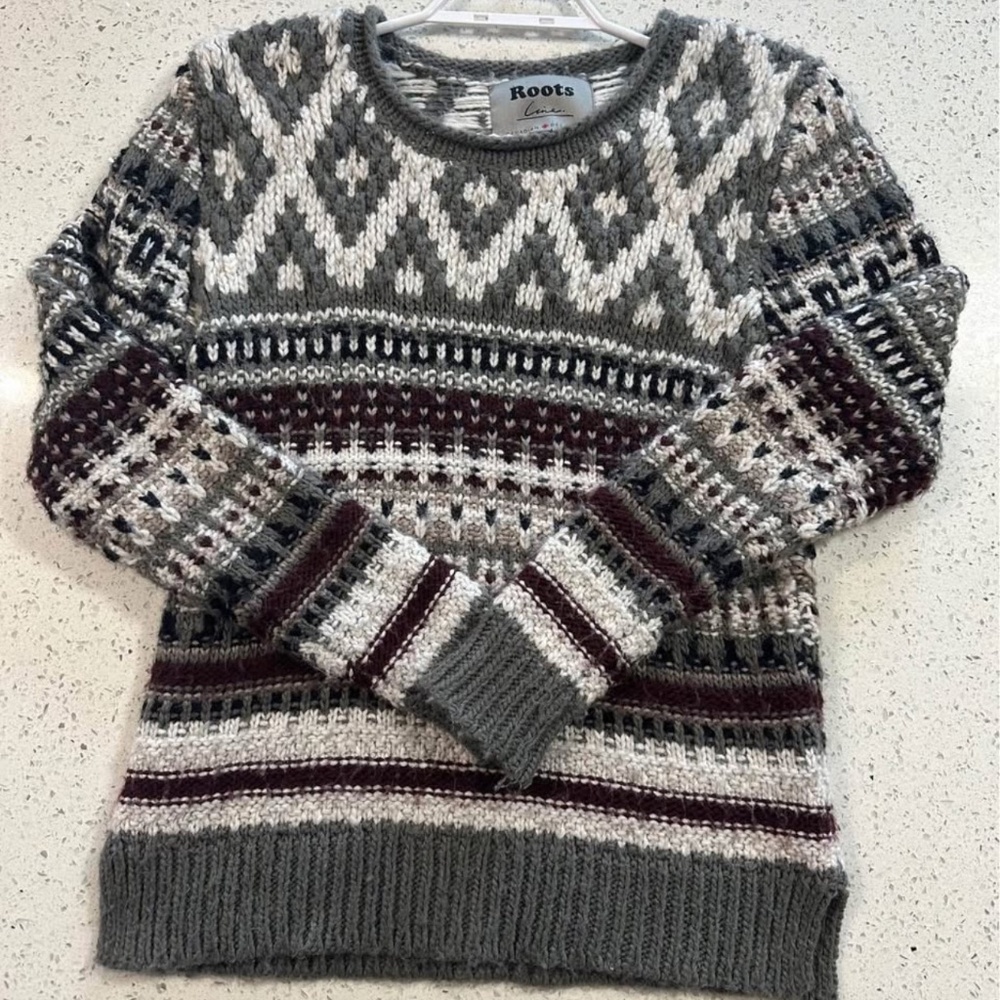 Roots Line Super Soft Chunky Canadian Boyfriend Pullover Sweater